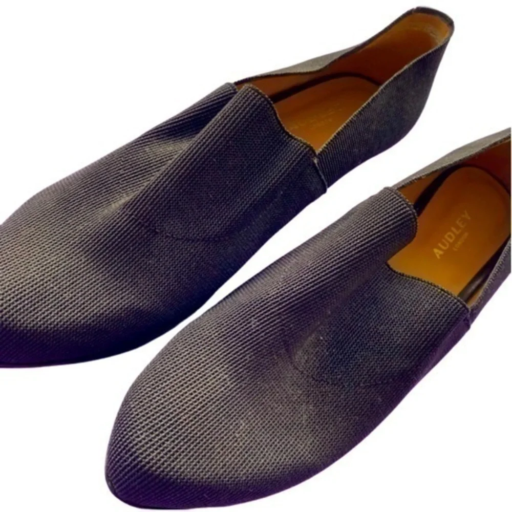 Audley London Black Wedges